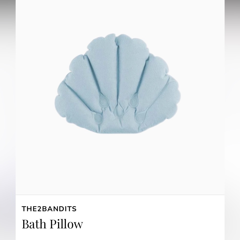 NIB The2Bandits Blue Bath Pillow